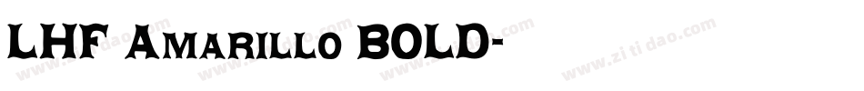 LHF Amarillo BOLD字体转换
